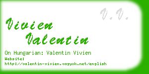 vivien valentin business card